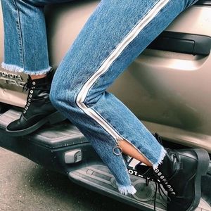 LF Carmar High Waisted Flare Zippered Jeans